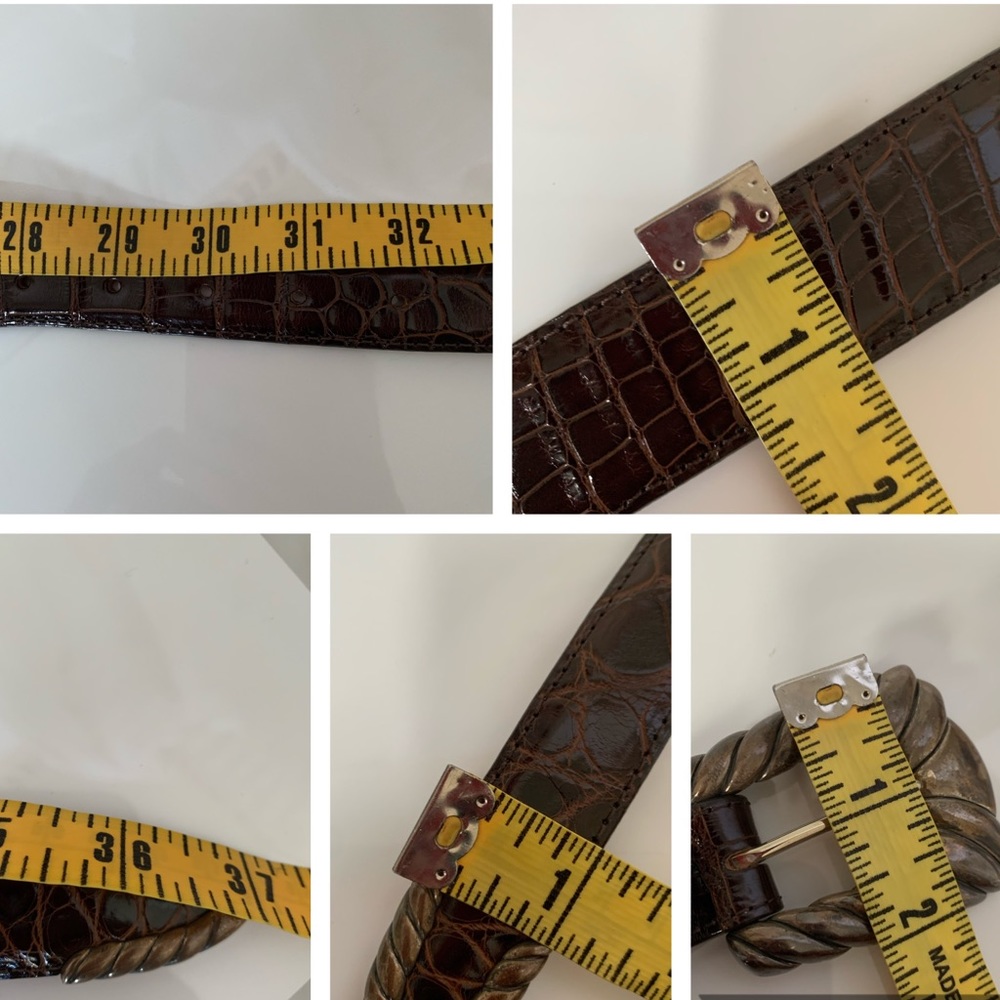 Flemings Sterling Genuine Alligator Leather Belt - Picture 8 of 8